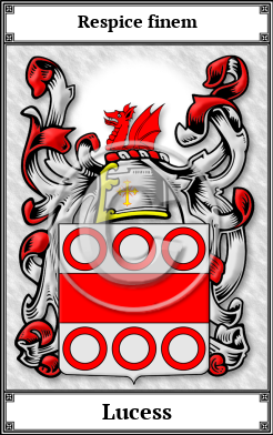 Lucess Family Crest Download (JPG)  Book Plated - 150 DPI