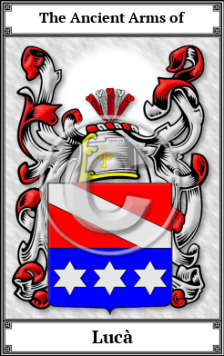 Lucà Family Crest Download (JPG) Book Plated - 150 DPI