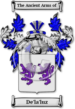 De'la'luz Family Crest Download (jpg) Legacy Series - 150 DPI