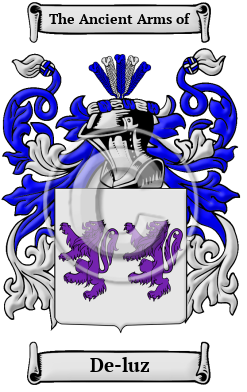 De-luz Family Crest Download (JPG) Heritage Series - 300 DPI