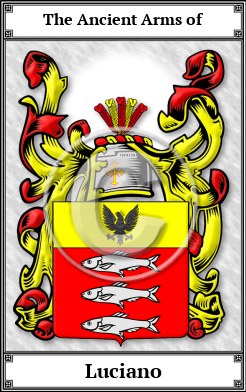 Luciano Family Crest Download (JPG)  Book Plated - 150 DPI