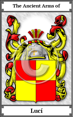 Lucí Family Crest Download (JPG)  Book Plated - 150 DPI