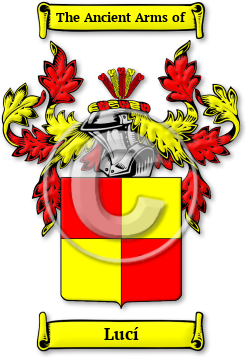 Lucí Family Crest Download (jpg) Legacy Series - 150 DPI