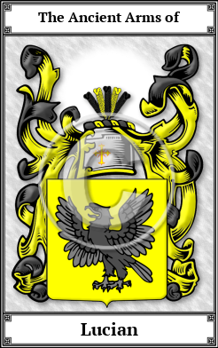 Lucian Family Crest Download (JPG)  Book Plated - 150 DPI