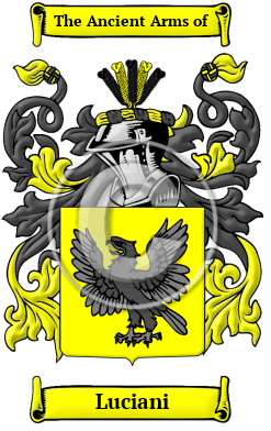 Luciani Family Crest/Coat of Arms