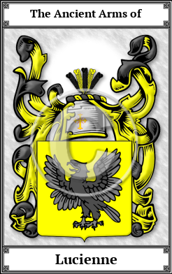 Lucienne Family Crest Download (JPG)  Book Plated - 150 DPI