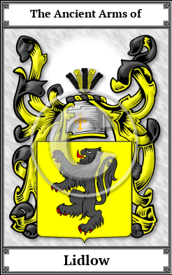 Lidlow Family Crest Download (JPG)  Book Plated - 150 DPI