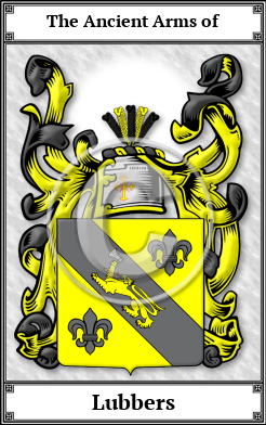 Lubbers Family Crest Download (JPG)  Book Plated - 150 DPI
