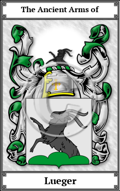 Lueger Family Crest Download (JPG)  Book Plated - 150 DPI