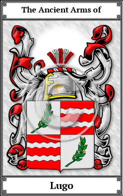 Lugo Family Crest Download (JPG)  Book Plated - 150 DPI