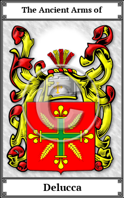 Delucca Family Crest Download (JPG)  Book Plated - 150 DPI