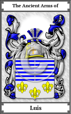 Luis Family Crest Download (JPG)  Book Plated - 150 DPI