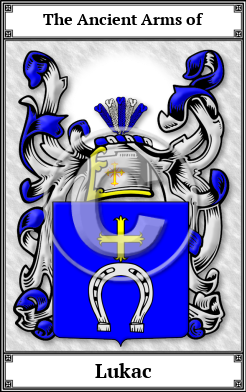 Lukac Family Crest Download (JPG)  Book Plated - 150 DPI
