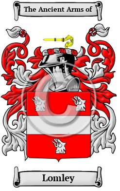 Lomley Family Crest Download (JPG) Heritage Series - 600 DPI