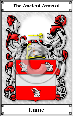 Lume Family Crest Download (JPG)  Book Plated - 150 DPI