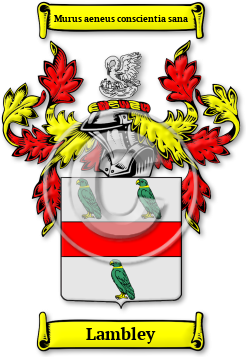 Lambley Family Crest Download (jpg) Legacy Series - 150 DPI
