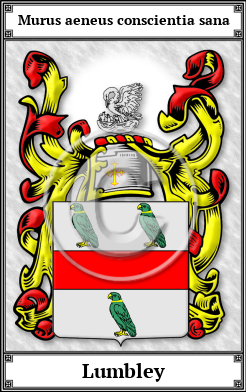 Lumbley Family Crest Download (JPG)  Book Plated - 150 DPI