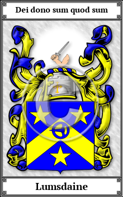 Lumsdaine Family Crest Download (JPG)  Book Plated - 150 DPI