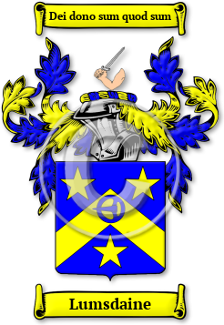 Lumsdaine Family Crest Download (jpg) Legacy Series - 150 DPI