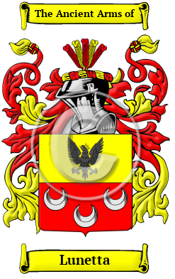 Lunetta Family Crest Download (JPG) Heritage Series - 600 DPI