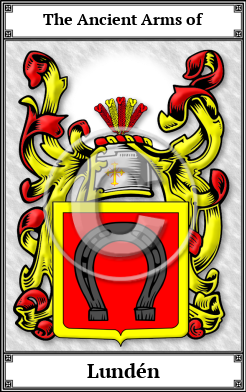 Lundén Family Crest Download (JPG) Book Plated - 600 DPI