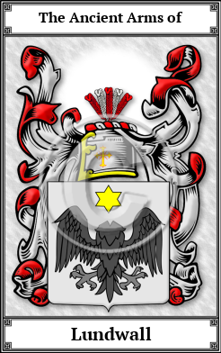 Lundwall Family Crest Download (JPG)  Book Plated - 150 DPI