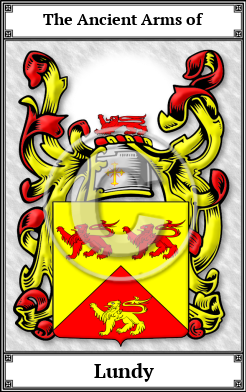 Lundy Family Crest Download (JPG) Book Plated - 600 DPI