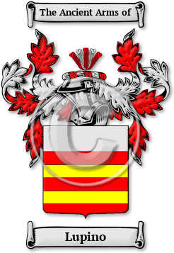 Lupino Family Crest Download (jpg) Legacy Series - 150 DPI