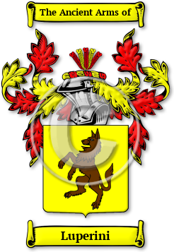 Luperini Family Crest Download (jpg) Legacy Series - 150 DPI