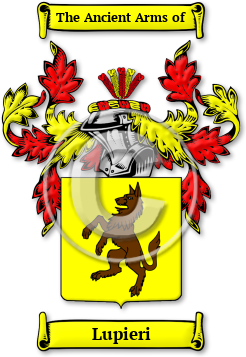 Lupieri Family Crest Download (jpg) Legacy Series - 150 DPI