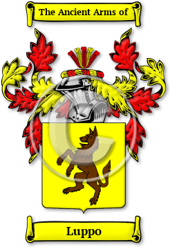 Luppo Family Crest Download (JPG) Legacy Series - 600 DPI