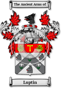 Luptin Family Crest Download (jpg) Legacy Series - 150 DPI