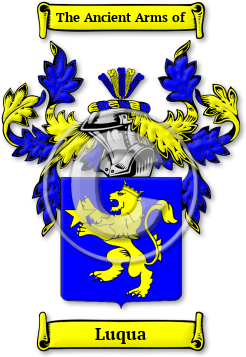 Luqua Family Crest Download (jpg) Legacy Series - 150 DPI
