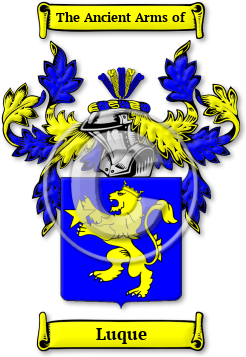 Luque Family Crest Download (jpg) Legacy Series - 150 DPI