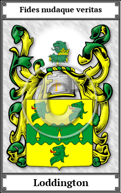 Loddington Family Crest Download (JPG)  Book Plated - 150 DPI