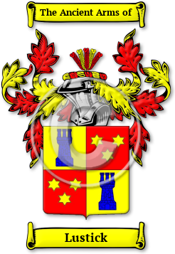 Lustick Family Crest Download (jpg) Legacy Series - 150 DPI