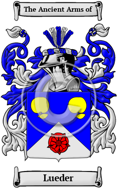 Lueder Family Crest/Coat of Arms
