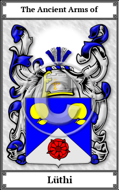 Lüthi Family Crest Download (JPG)  Book Plated - 150 DPI