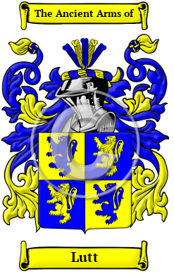 Lutt Family Crest Download (JPG) Heritage Series - 600 DPI