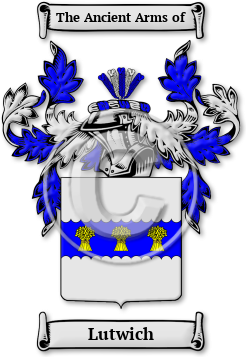 Lutwich Family Crest Download (JPG) Legacy Series - 600 DPI