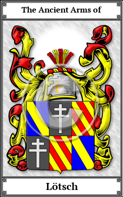 Lötsch Family Crest Download (JPG)  Book Plated - 150 DPI