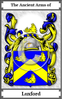 Luxford Family Crest Download (JPG)  Book Plated - 150 DPI