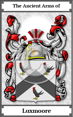 Luxmoore Family Crest Download (JPG)  Book Plated - 150 DPI