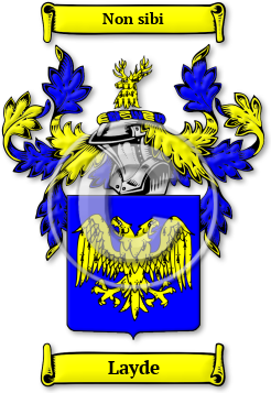 Layde Family Crest Download (jpg) Legacy Series - 150 DPI