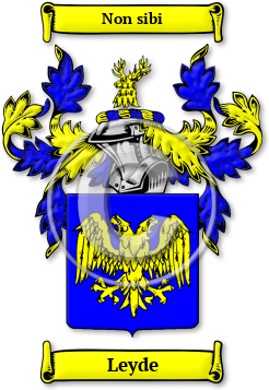 Leyde Family Crest Download (jpg) Legacy Series - 150 DPI