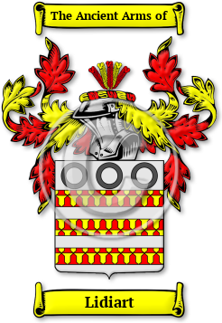 Lidiart Family Crest Download (jpg) Legacy Series - 150 DPI