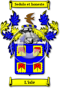 L'isle Family Crest Download (jpg) Legacy Series - 150 DPI
