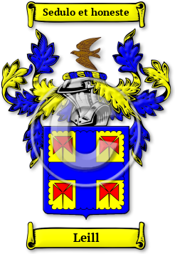 Leill Family Crest Download (jpg) Legacy Series - 150 DPI