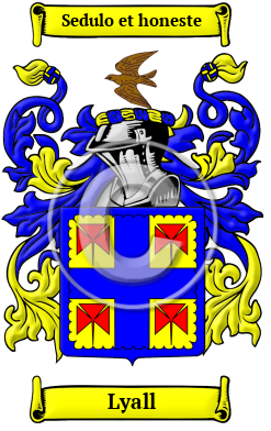 Lyall Family Crest Download (jpg) Heritage Series - 150 DPI