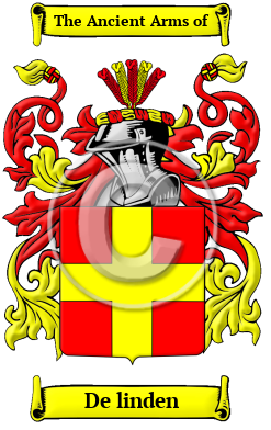 De linden Family Crest/Coat of Arms